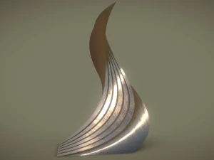 вита шарувата башта бронз 3D Модель