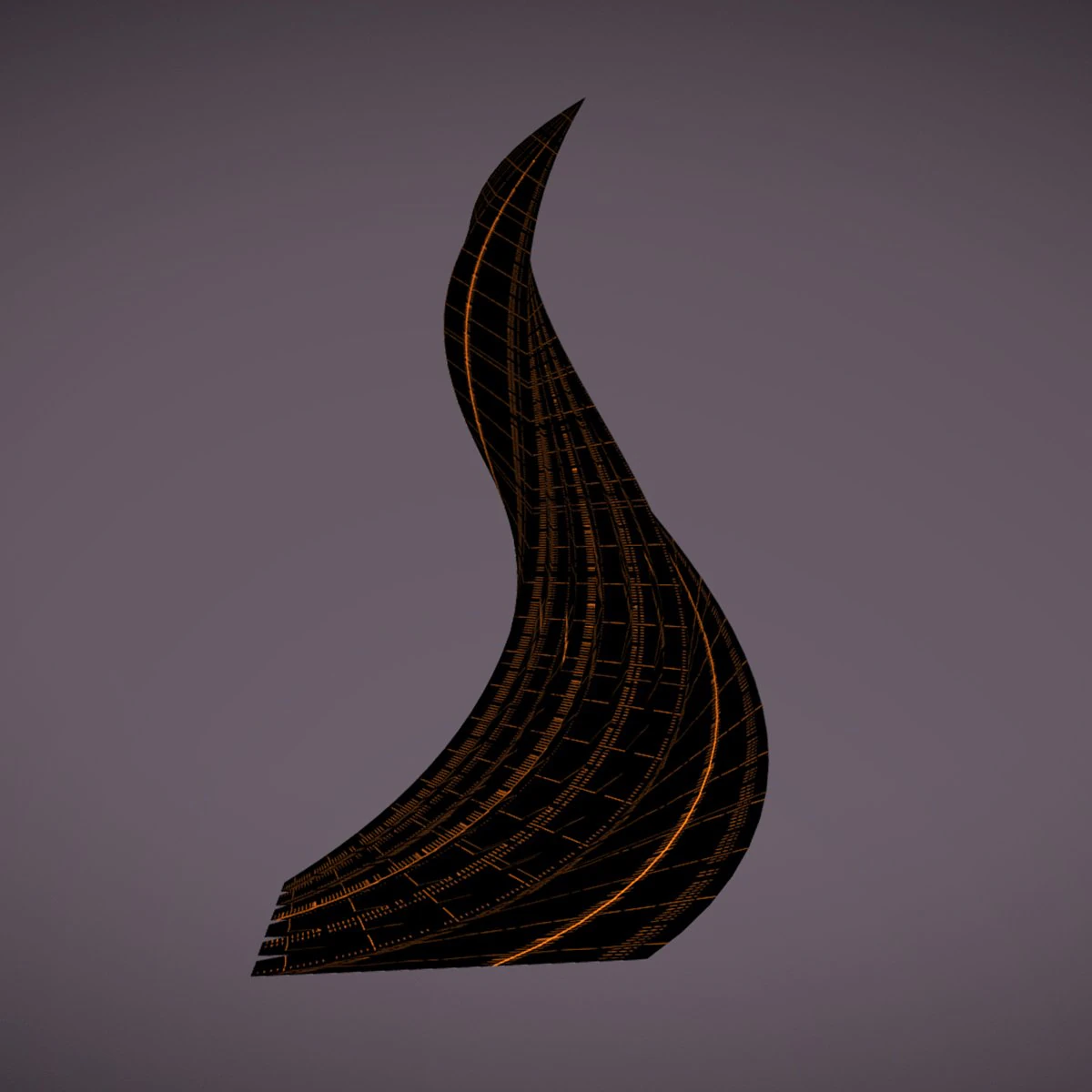 twisted layered tower futuristic 3D Model .c4d .max .obj .3ds .fbx .stl .blend 