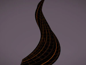 вита багатошарова вежа футуристичний 3D Модель