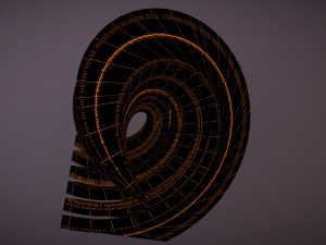 twisted layered tower futuristic Modèle 3D