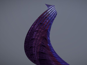 twisted layered tower honeycomb 3D Model