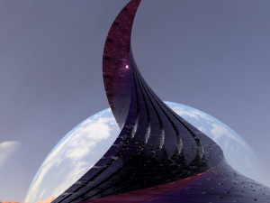 twisted layered tower honeycomb 3D 模型