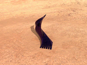 gedrehte geschichtete Turmwabe 3D Modell