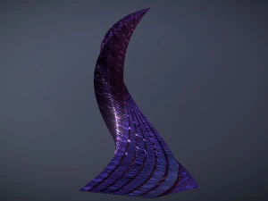 gedrehte geschichtete Turmwabe 3D Modell