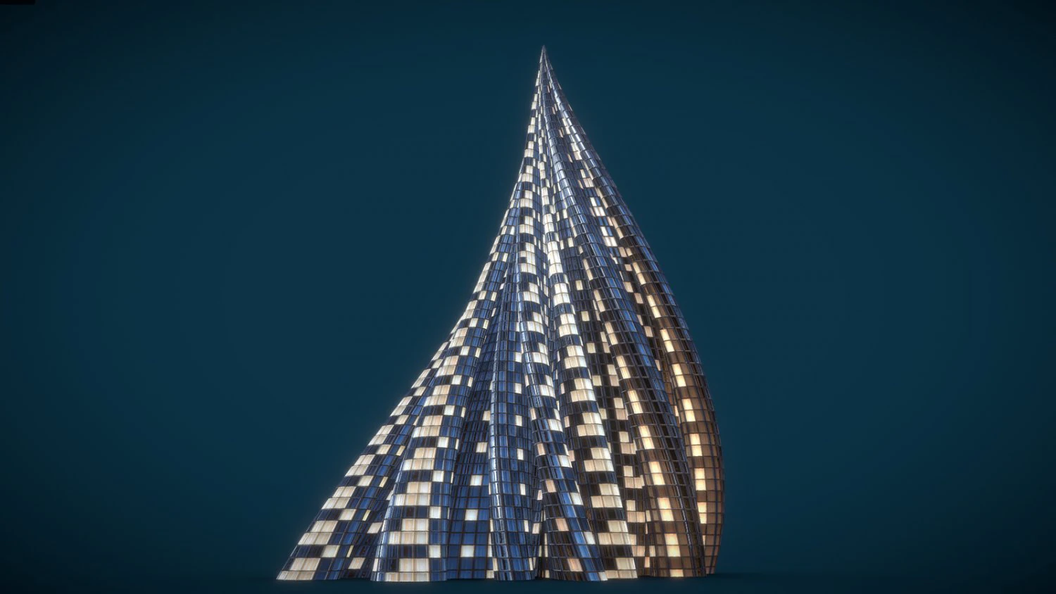 tube building skyscraper 3D Model .c4d .max .obj .3ds .fbx .stl .blend 