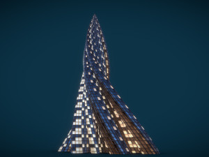 tube building skyscraper Modelo 3D