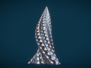 tube building skyscraper Modelo 3D