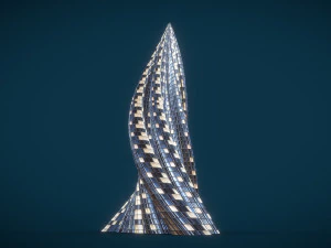tube building skyscraper 3D Model