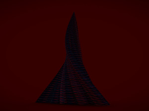 tube building alien crystal 2 3D 模型