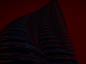 tube building alien crystal 2 3D 模型