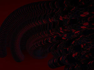tube building alien crystal 2 3D Model