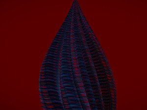 tube building alien crystal 2 3D 模型