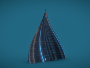 tube building alien windows 3D Модель