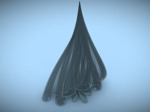 tube building glass cage 3D 模型