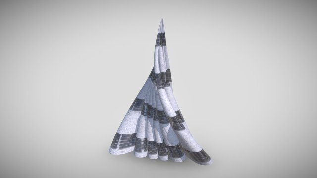 tube building concrete 3D Model .c4d .max .obj .3ds .fbx .stl .blend 