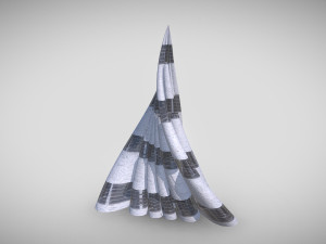 tube building concrete 3D Model