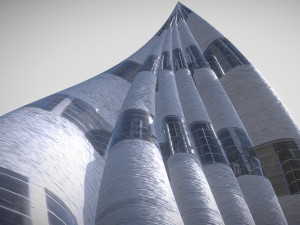 tube building concrete 3D Model