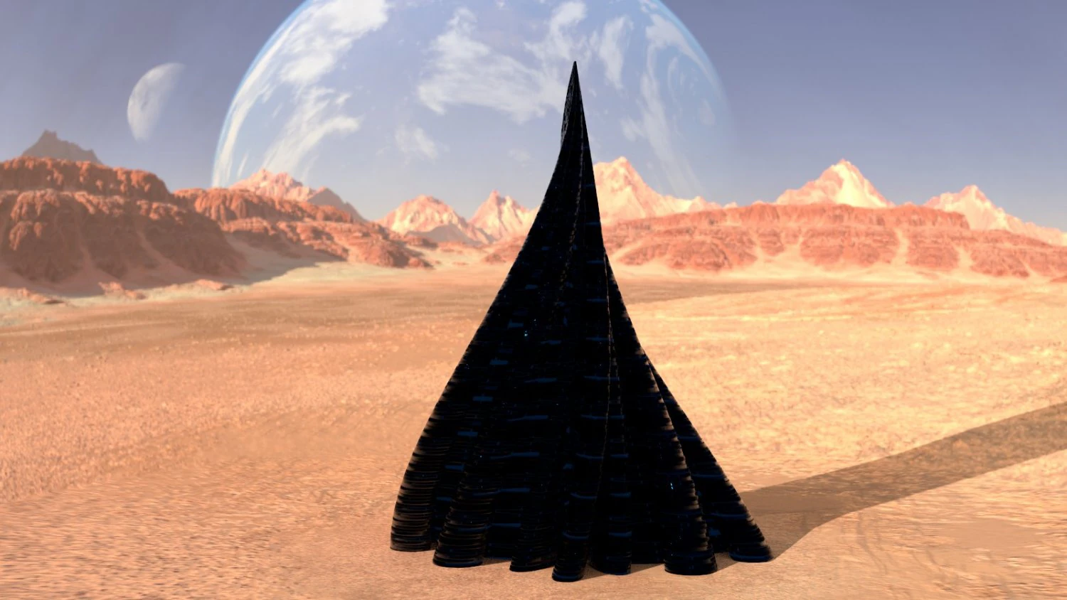 tube building alien crystal 3D Model .c4d .max .obj .3ds .fbx .stl .blend