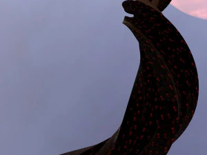 Science-Fiction-Turm 2 3D Modell