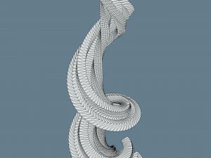 menara fiksi ilmiah 4 Model 3D