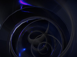 spiral pyramid black glass Modello 3D