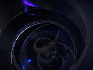 spiral pyramid black glass 3D Model