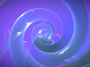 spiral pyramid blue glass Modelo 3D