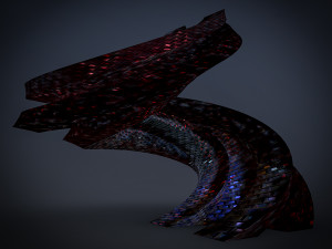 curved futuristic building 3D Model