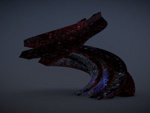 curved futuristic building 3D Модель