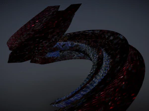 curved futuristic building 3D Model