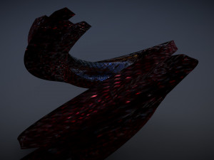 curved futuristic building 3D Модель