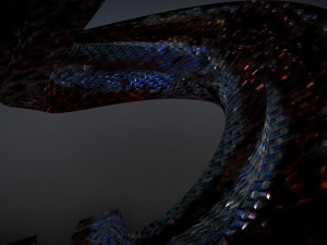 curved futuristic building 3D Модель