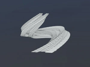 curved futuristic building 3D Model