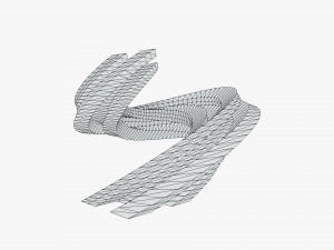 curved building scifi windows 3D Model