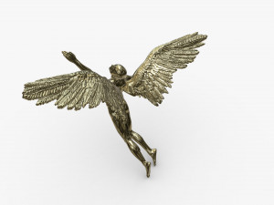 angel male model - gold 3D मॉडल