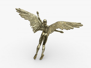 angel male model - gold 3D मॉडल