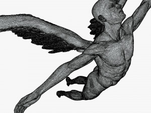 angel male model - gold 3D मॉडल