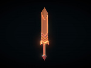 dwarf magic sword Modèle 3D