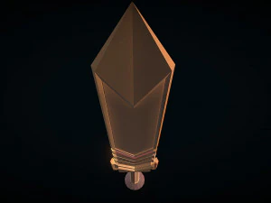 dwarf magic sword 3D Model