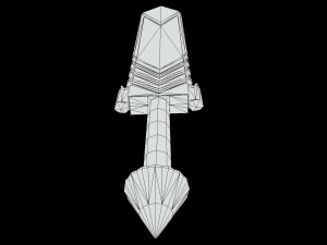 dwarf magic sword Modèle 3D