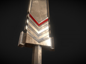 bronze dwarf sword Model 3D