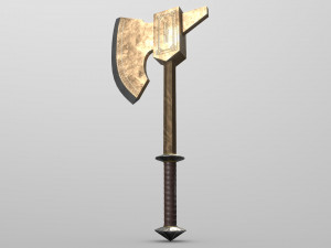 ax of war Modello 3D