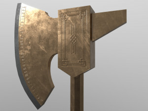ax of war Modello 3D