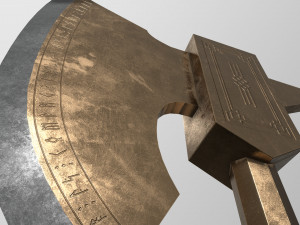 ax of war Modello 3D
