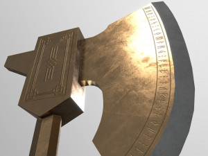 ax of war Modello 3D