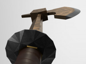 ax of war Modello 3D