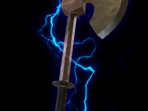 ax of war Modello 3D