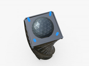 Futuristic Skyscraper 3D Model
