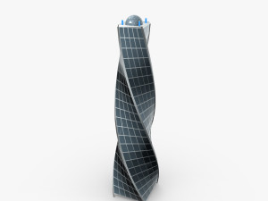 Futuristic Skyscraper 3D Model