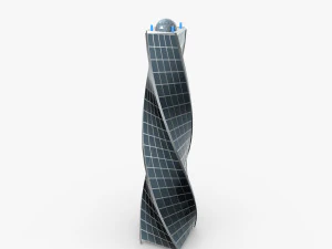 Futuristic Skyscraper 3D Model